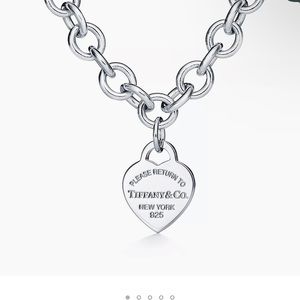 Return to Tiffany Heart Tag Chain Link Necklace